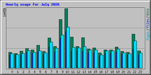 Hourly usage for July 2026